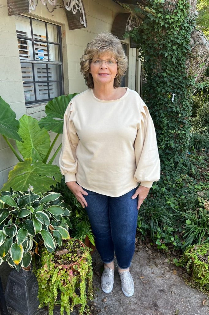 Leslie Puff Sleeve Sweatshirt