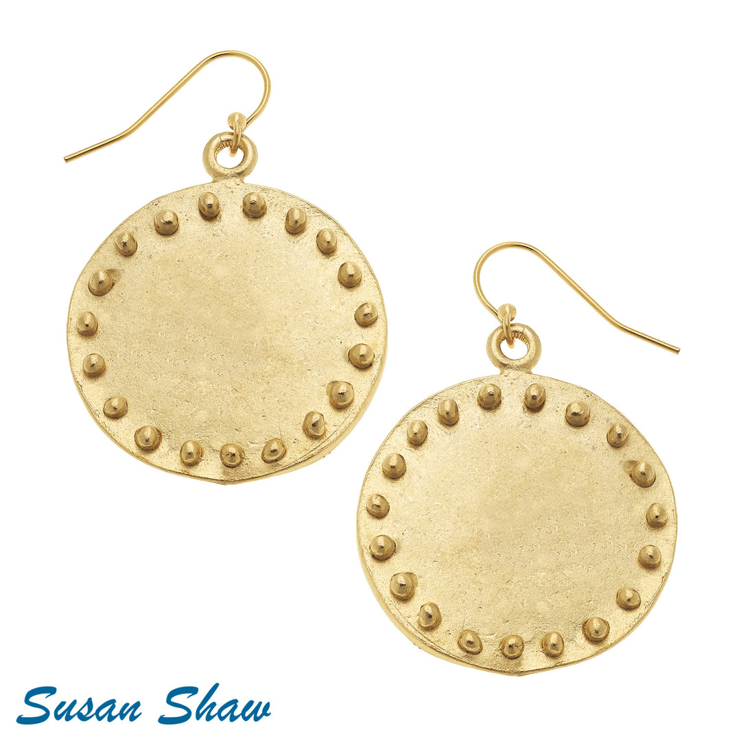 Susan Shaw Circle Dot Earrings