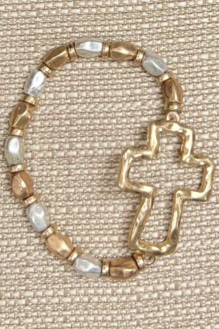 Addi Two Tone Stretch Bracelet