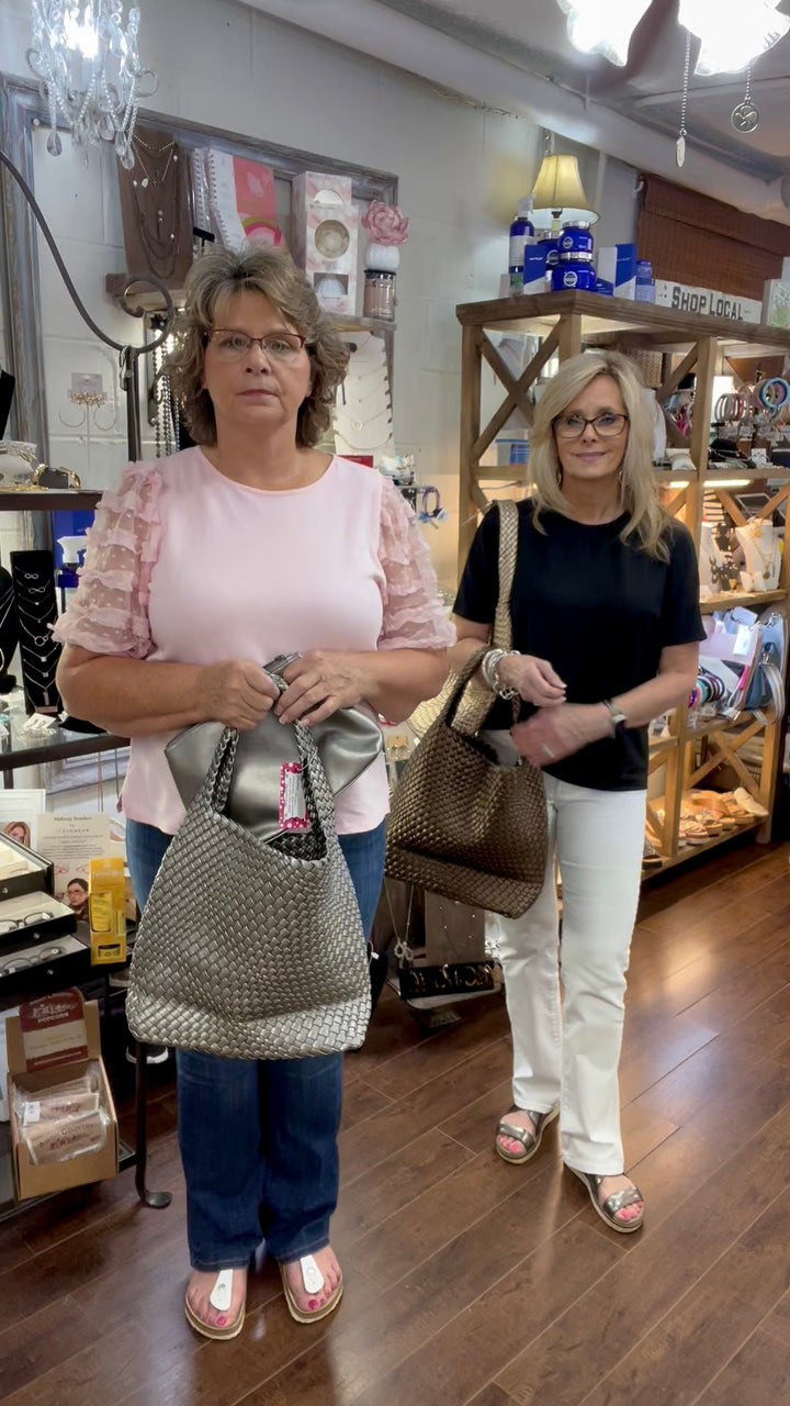 BC Woven Hobo Handbag