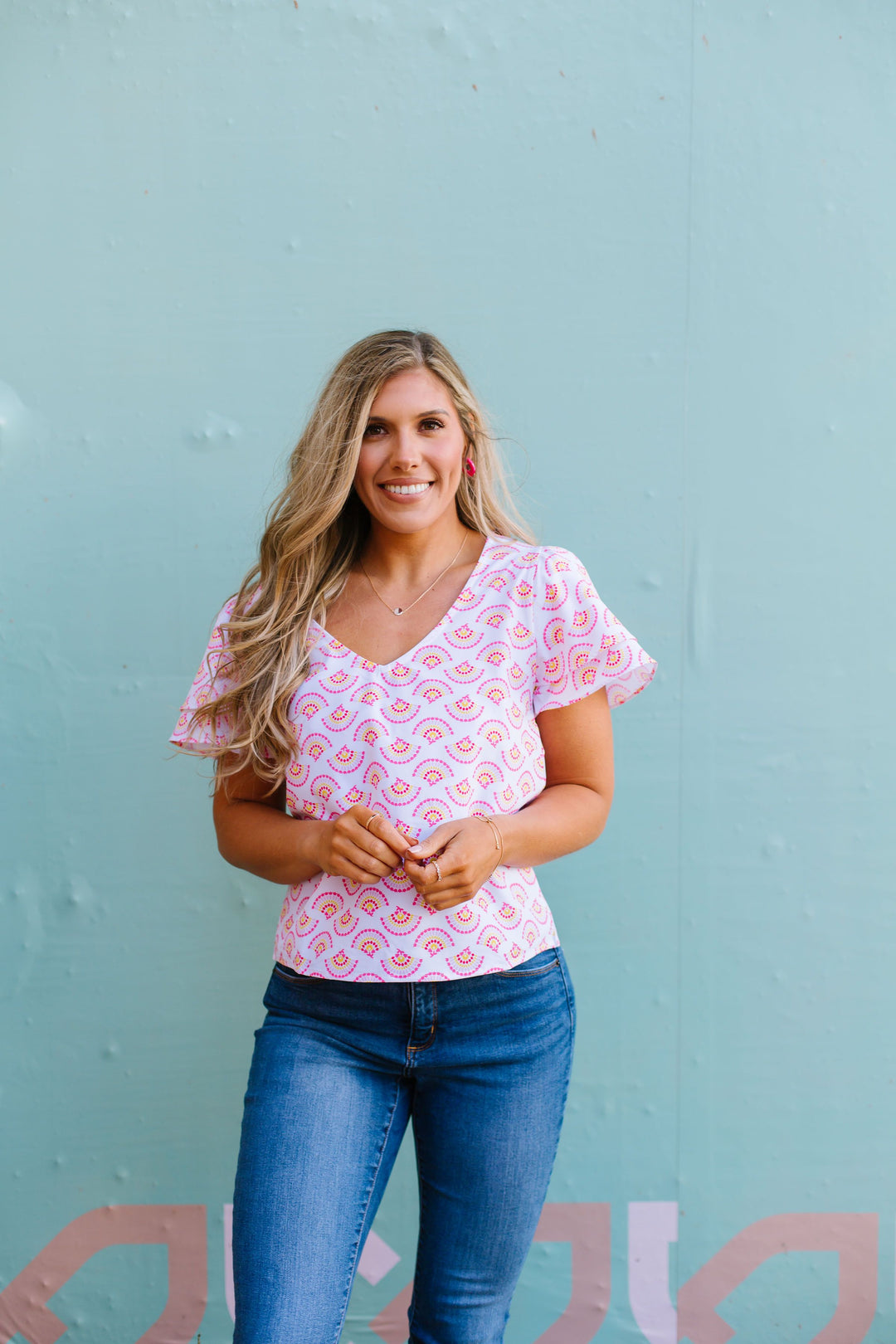 Grayson Ruffle Sleeve Top