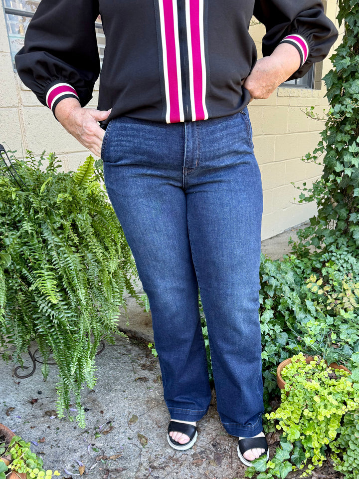 Parton High Waist Trouser Wide Leg Jeans