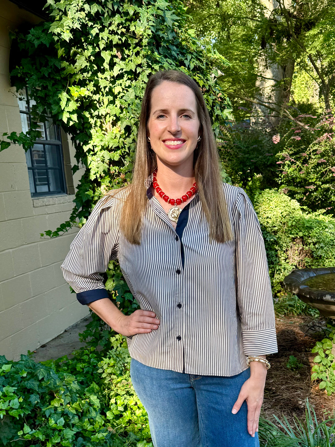 Georgia Bulldog Statement Necklace