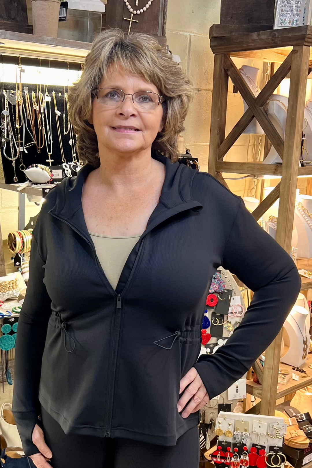 Kelsey Jacquard Ribbed Jacket