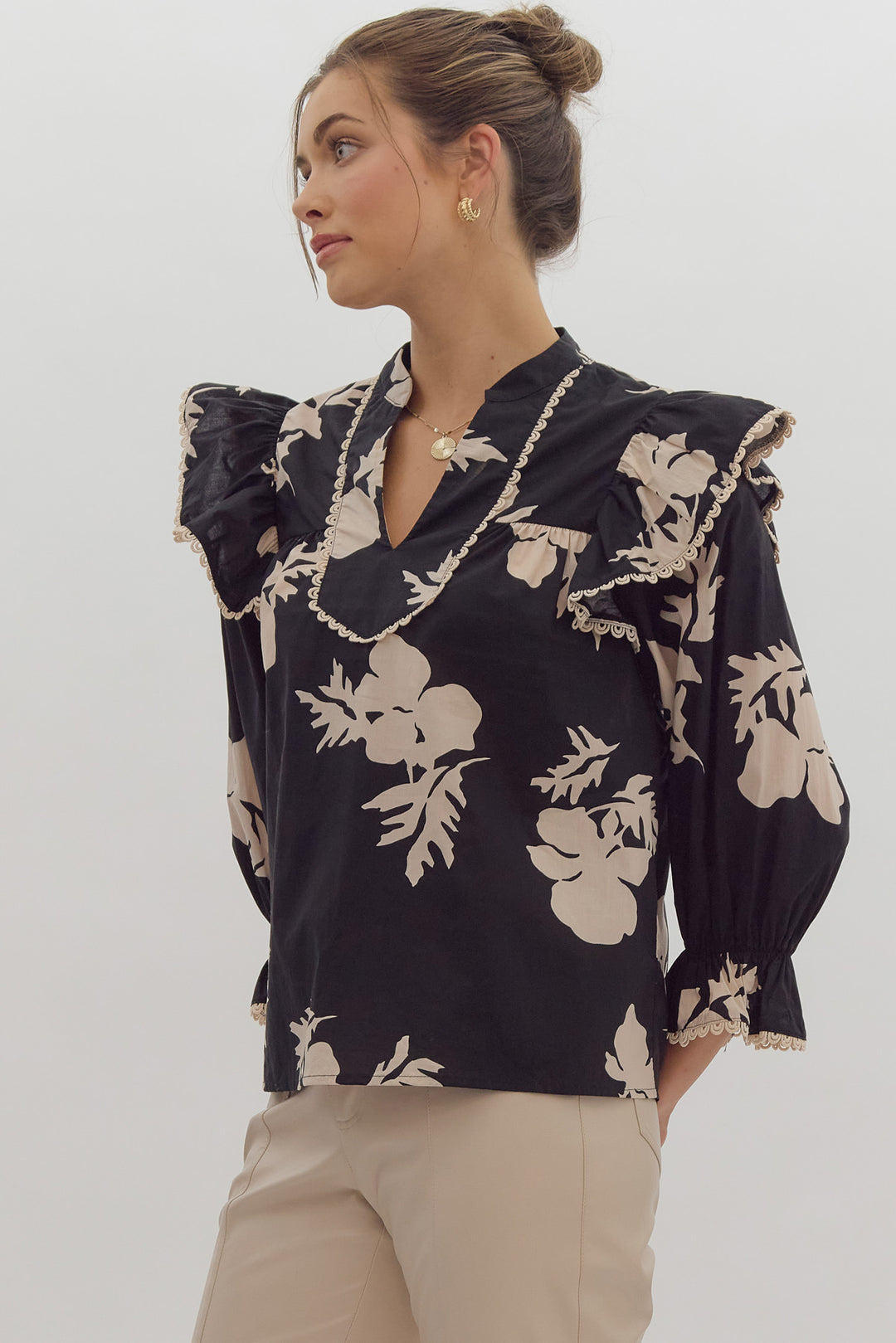 Maria 3/4 Sleeve Top