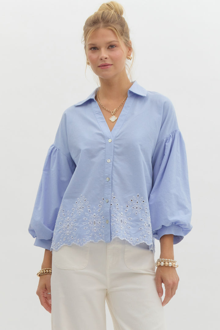 Elizabeth 3/4 Sleeve Top