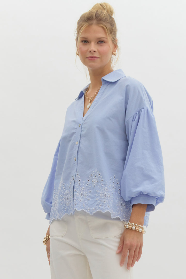 Elizabeth 3/4 Sleeve Top