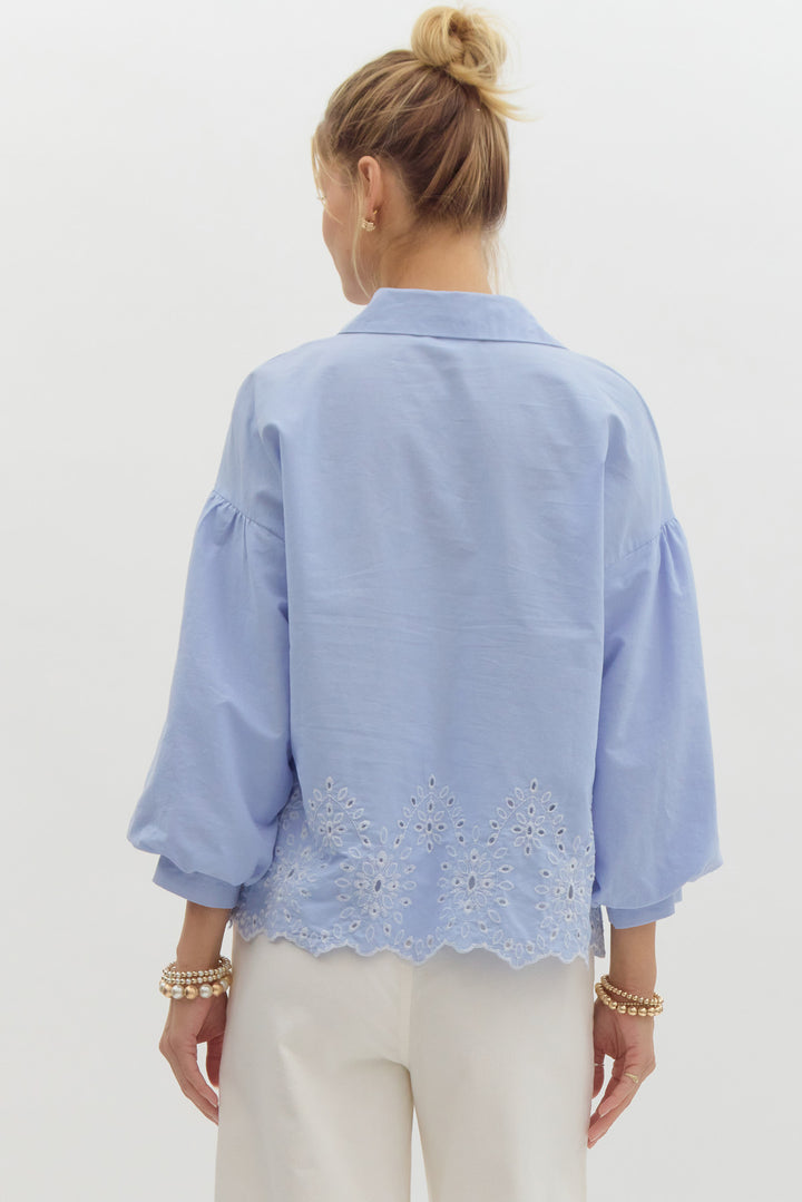 Elizabeth 3/4 Sleeve Top
