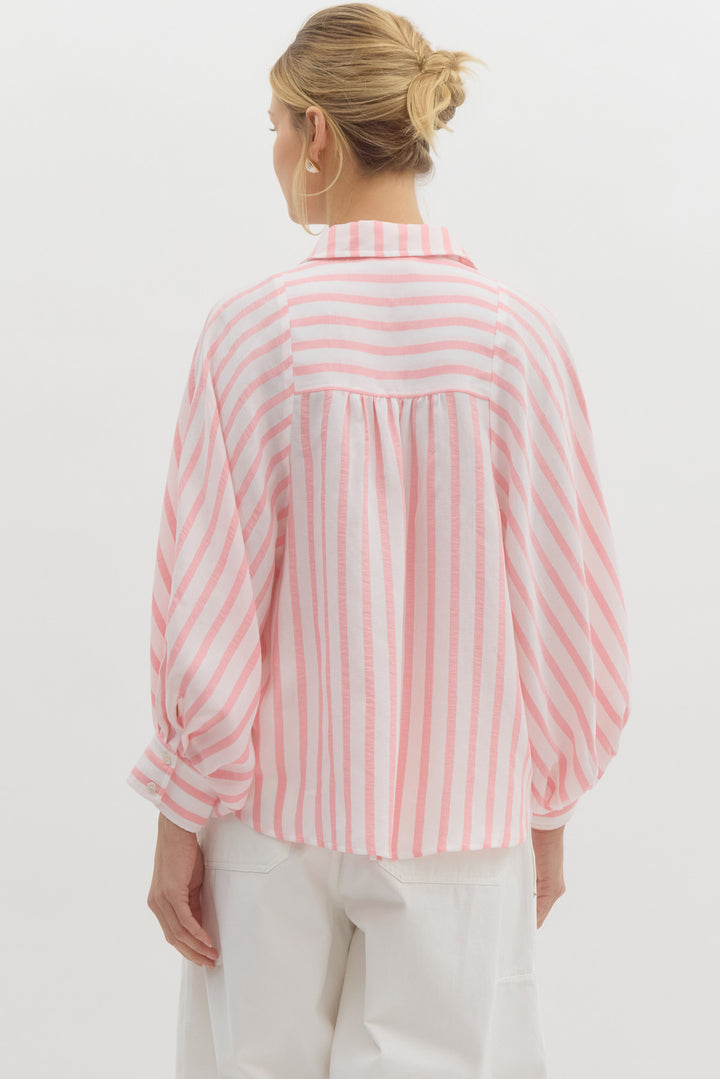 Macy Stripe 3/4 Sleeve Top