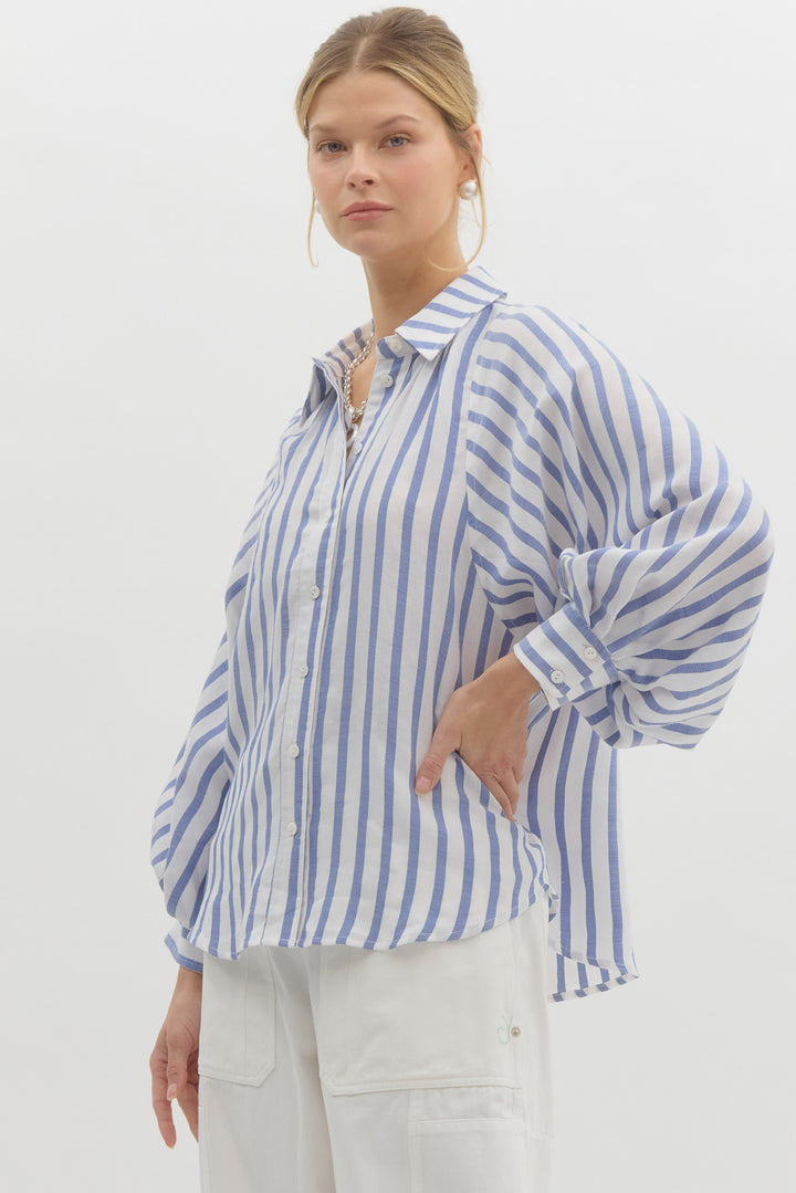 Macy Stripe 3/4 Sleeve Top