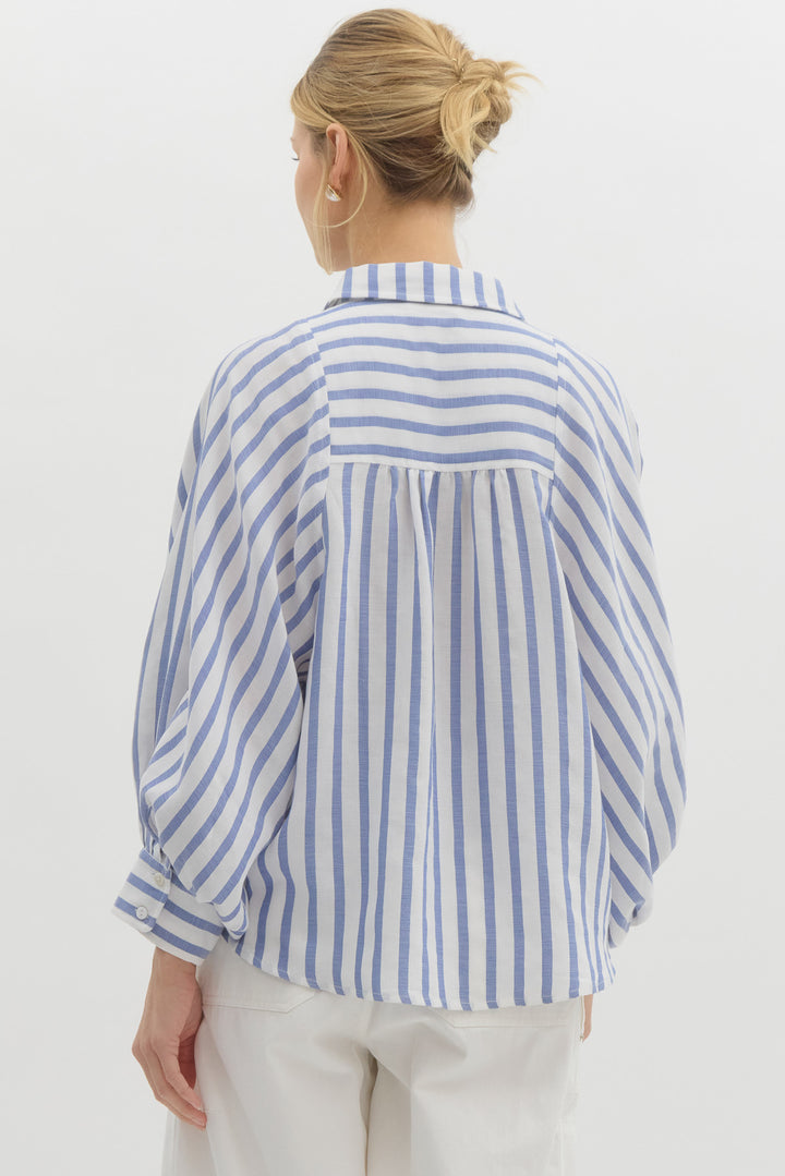 Macy Stripe 3/4 Sleeve Top