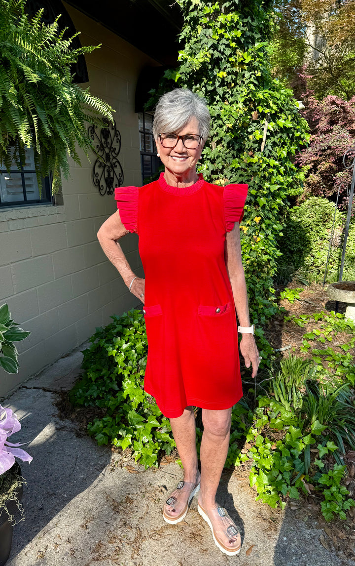 Carolynn Ruffle Sleeve Dress