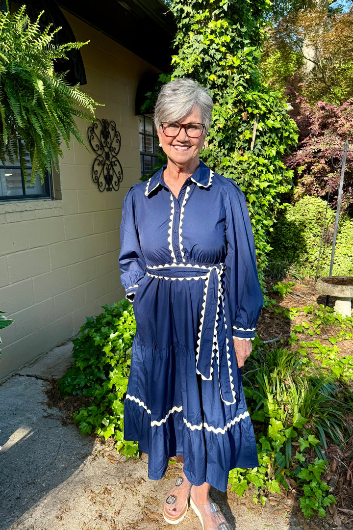 Scarlet Long Sleeve Midi Dress