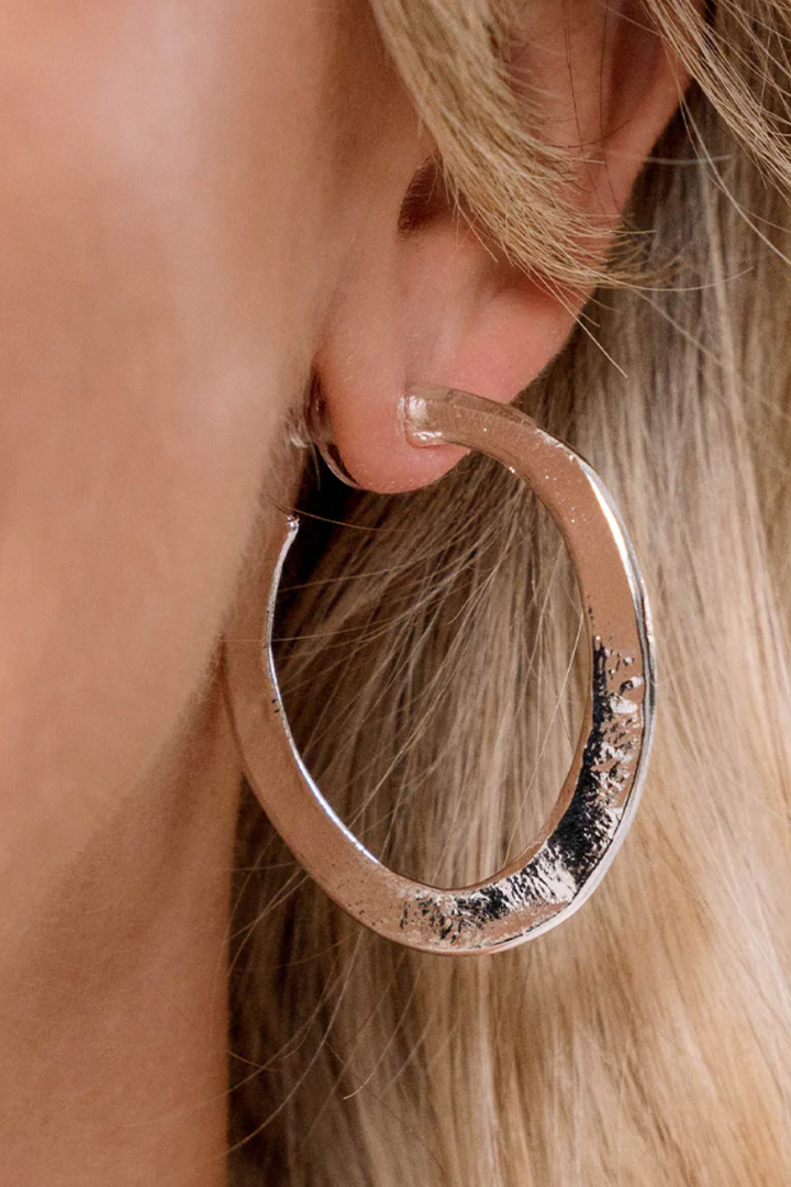 Susan Shaw Hammered Hoops