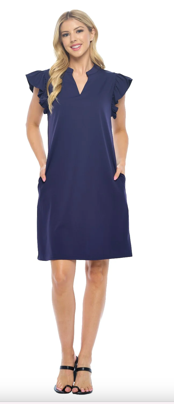 Sadie Ruffle Sleeve Dress