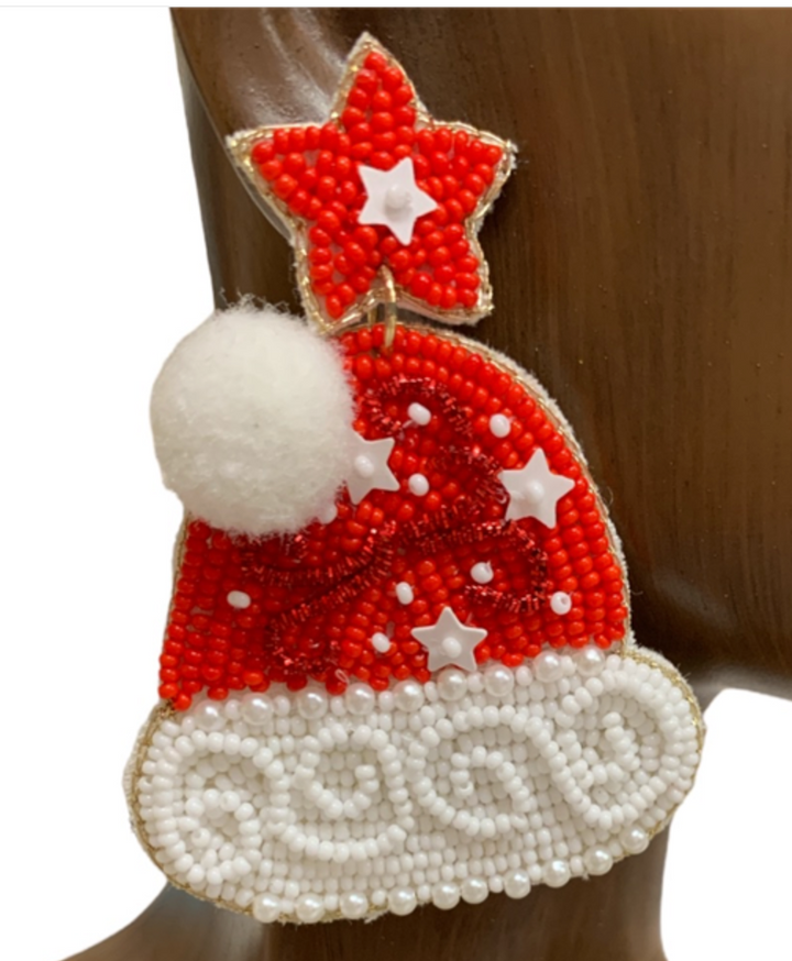 Christmas Seed Bead Earrings