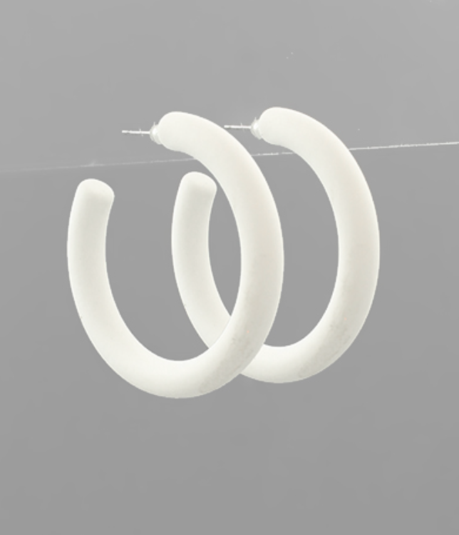 Tara Colored Hoop Earrings