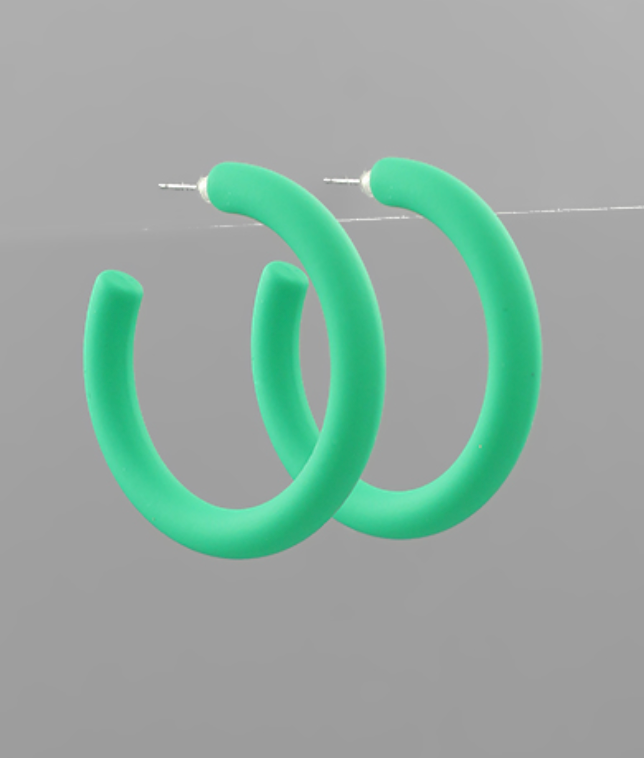 Tara Colored Hoop Earrings