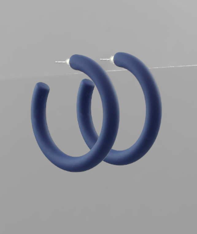 Tara Colored Hoop Earrings