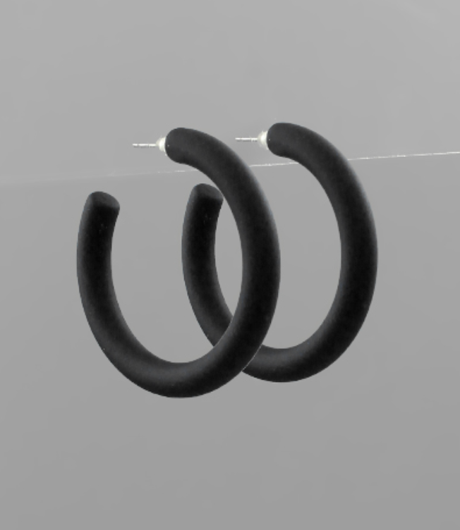 Tara Colored Hoop Earrings