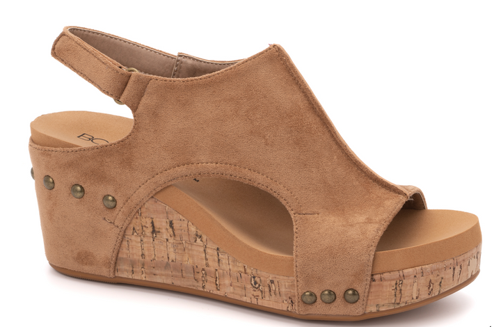 Corkys Carley Suede Wedge Sandal