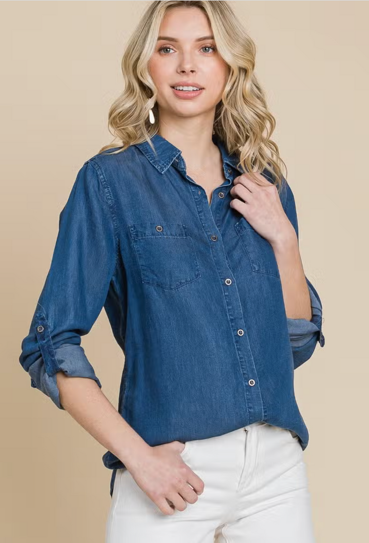 Heather Denim Shirt