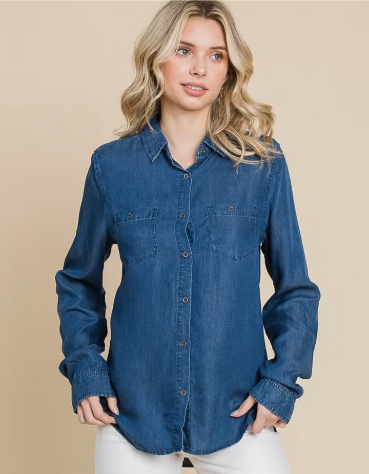 Heather Denim Shirt