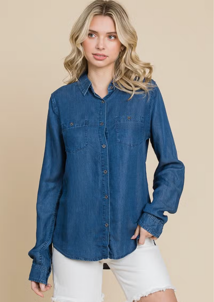 Heather Denim Shirt
