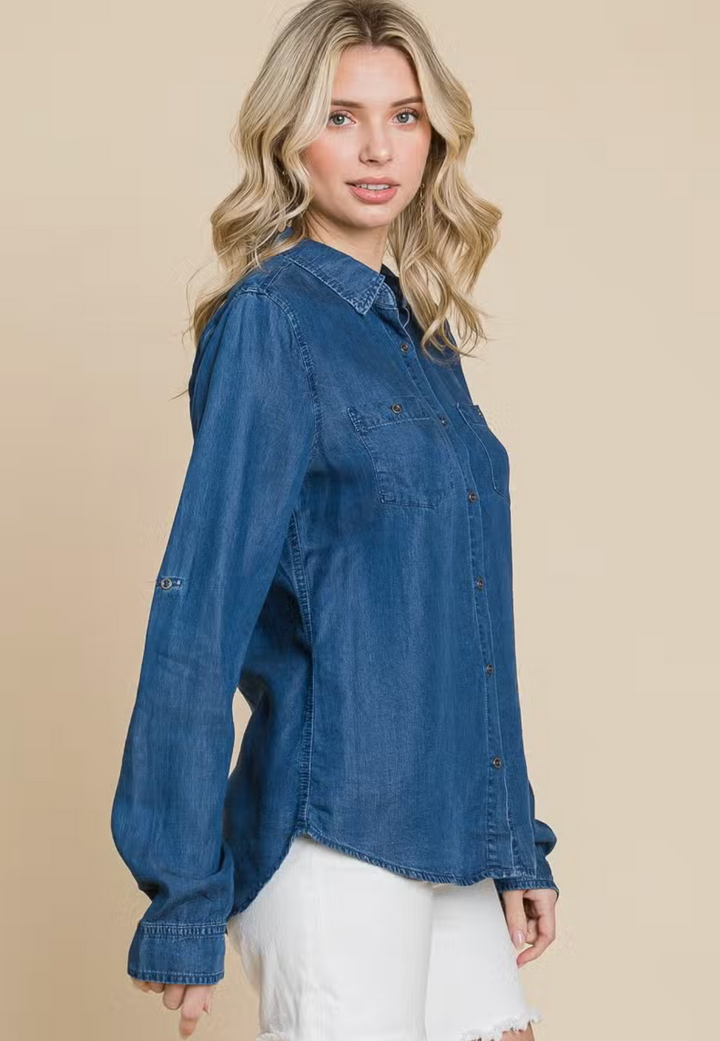 Heather Denim Shirt