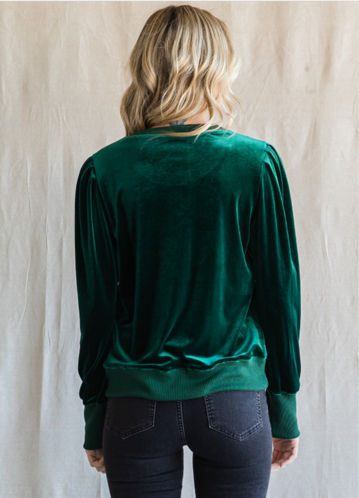 Holly Velvet Sweatshirt