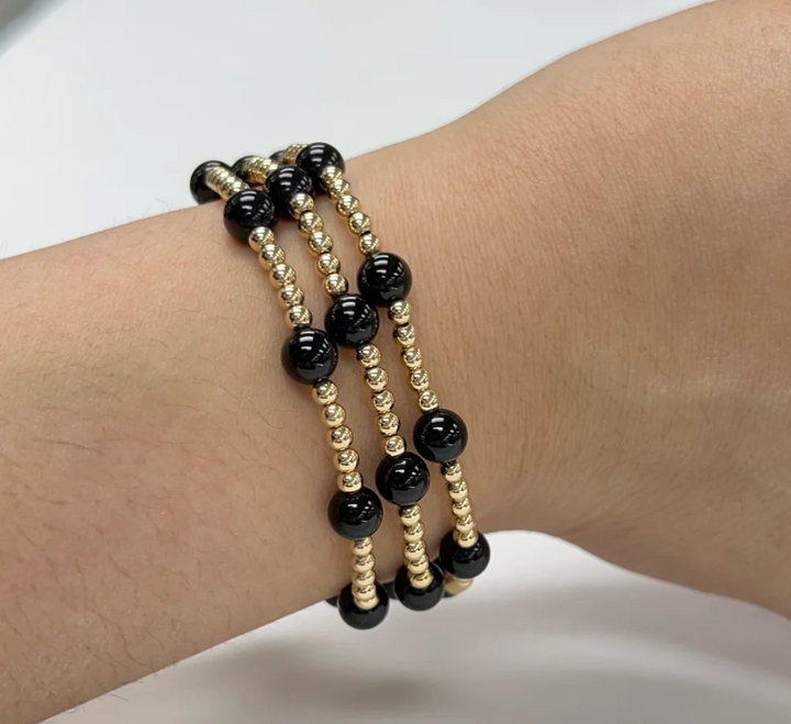 Ava Stone + Bead Bracelet