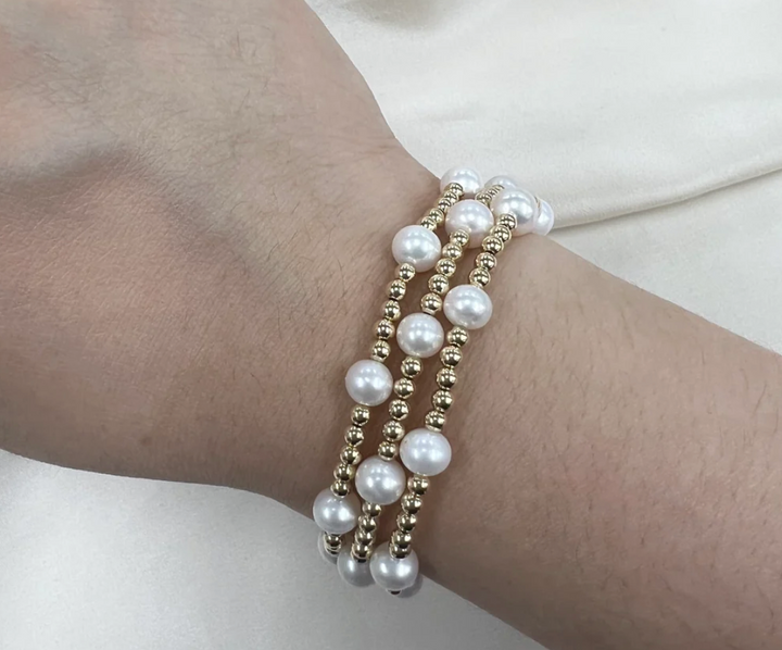 Ava Stone + Bead Bracelet