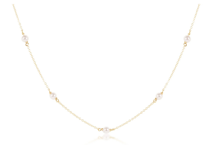 Pearl + Chain Necklace