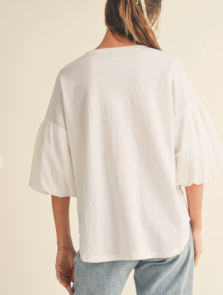 Kaye Bubble Sleeve Top
