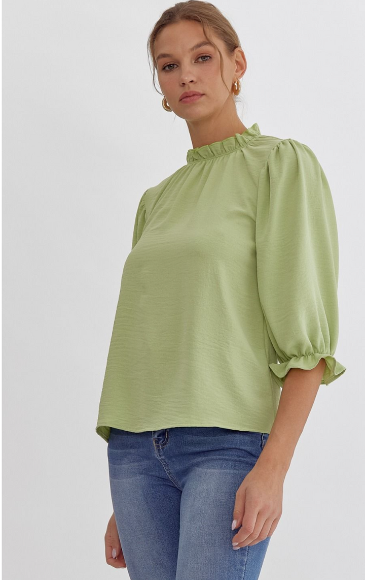 Marty Ruffle Sleeve Top