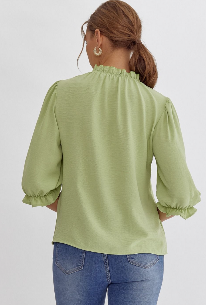Marty Ruffle Sleeve Top