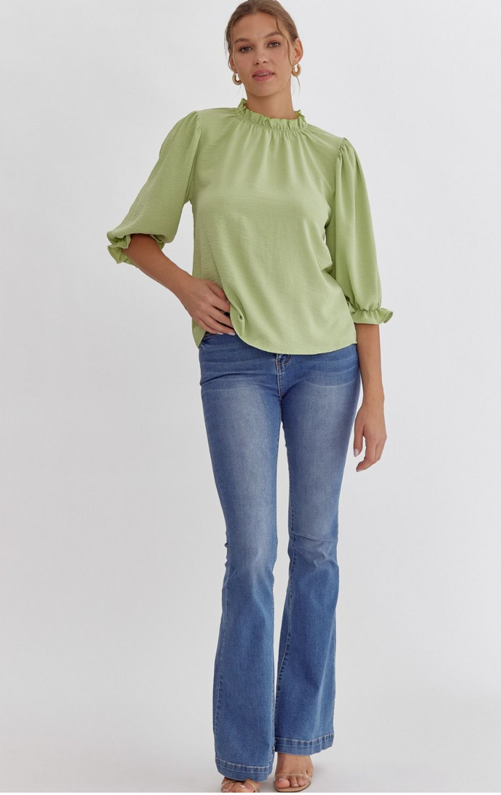 Marty Ruffle Sleeve Top