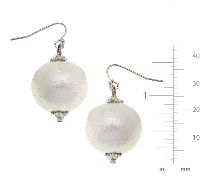 Susan Shaw Cotton Pearl Earrings