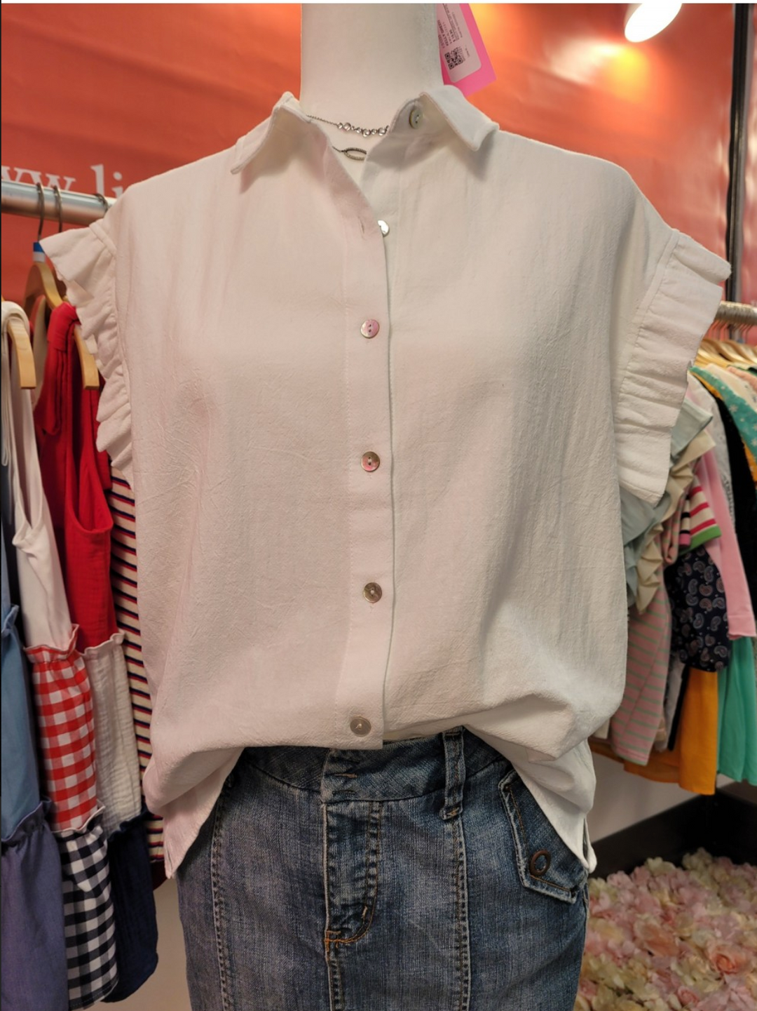 Chris Button Down Top