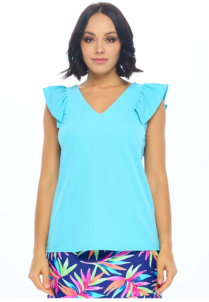 Coleen Tiered Ruffle Sleeve Top