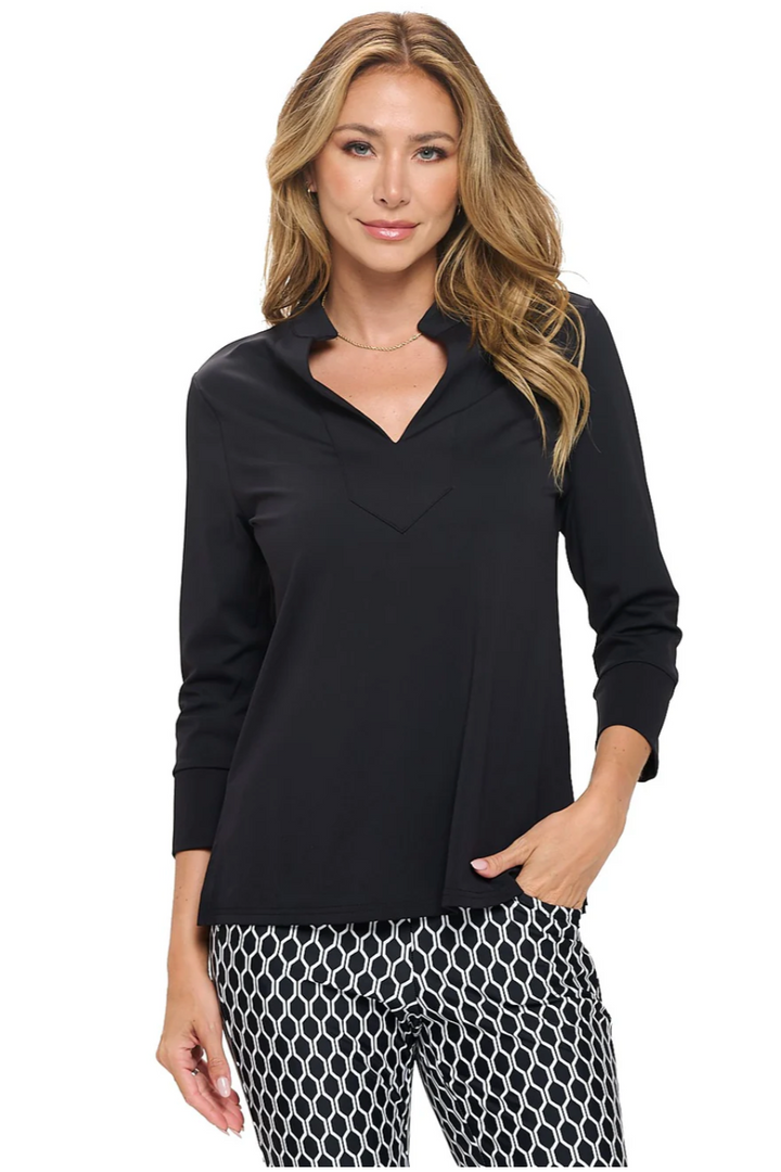 Claudine Quarter Sleeve Top