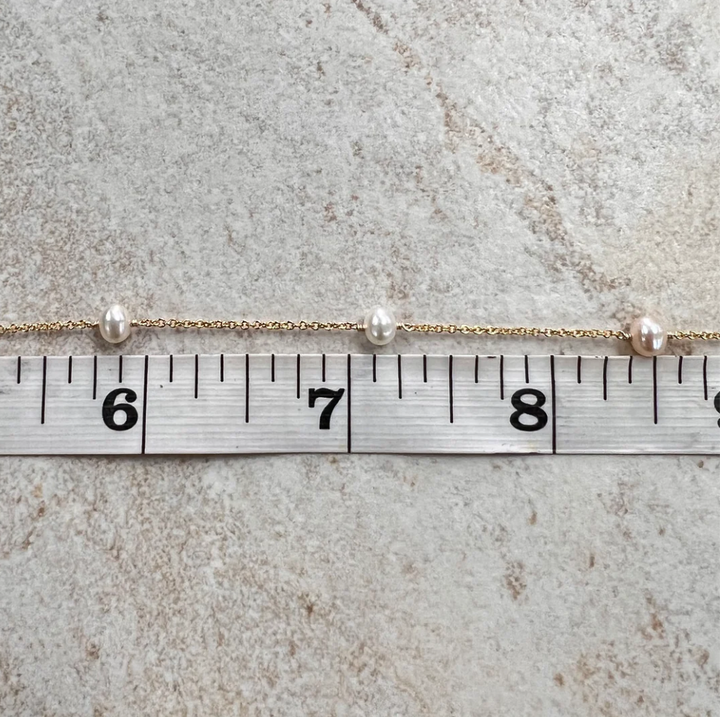 Pearl + Chain Bracelet