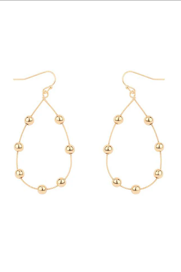 Maison Bead Teardrop Earrings