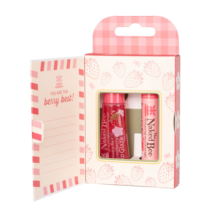 Naked Bee Strawberry Lip Care Duo