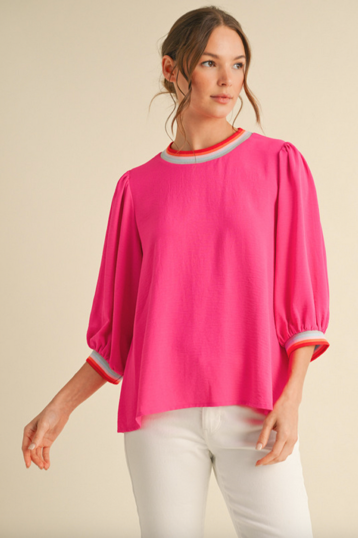 Doris 3/4 Sleeve Top