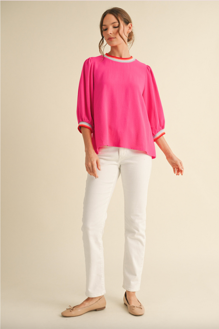 Doris 3/4 Sleeve Top