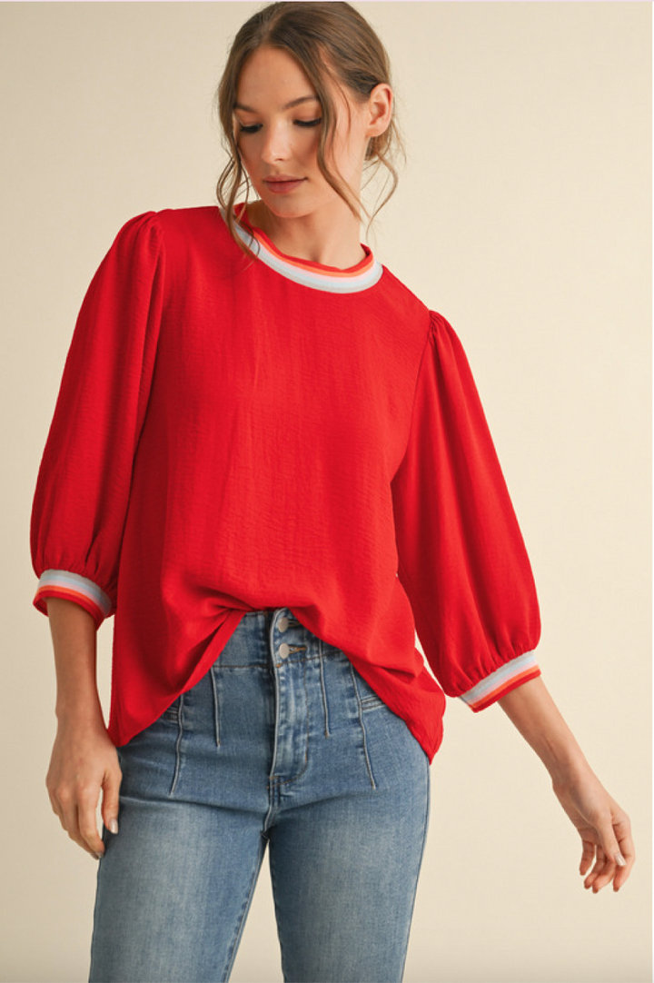 Doris 3/4 Sleeve Top