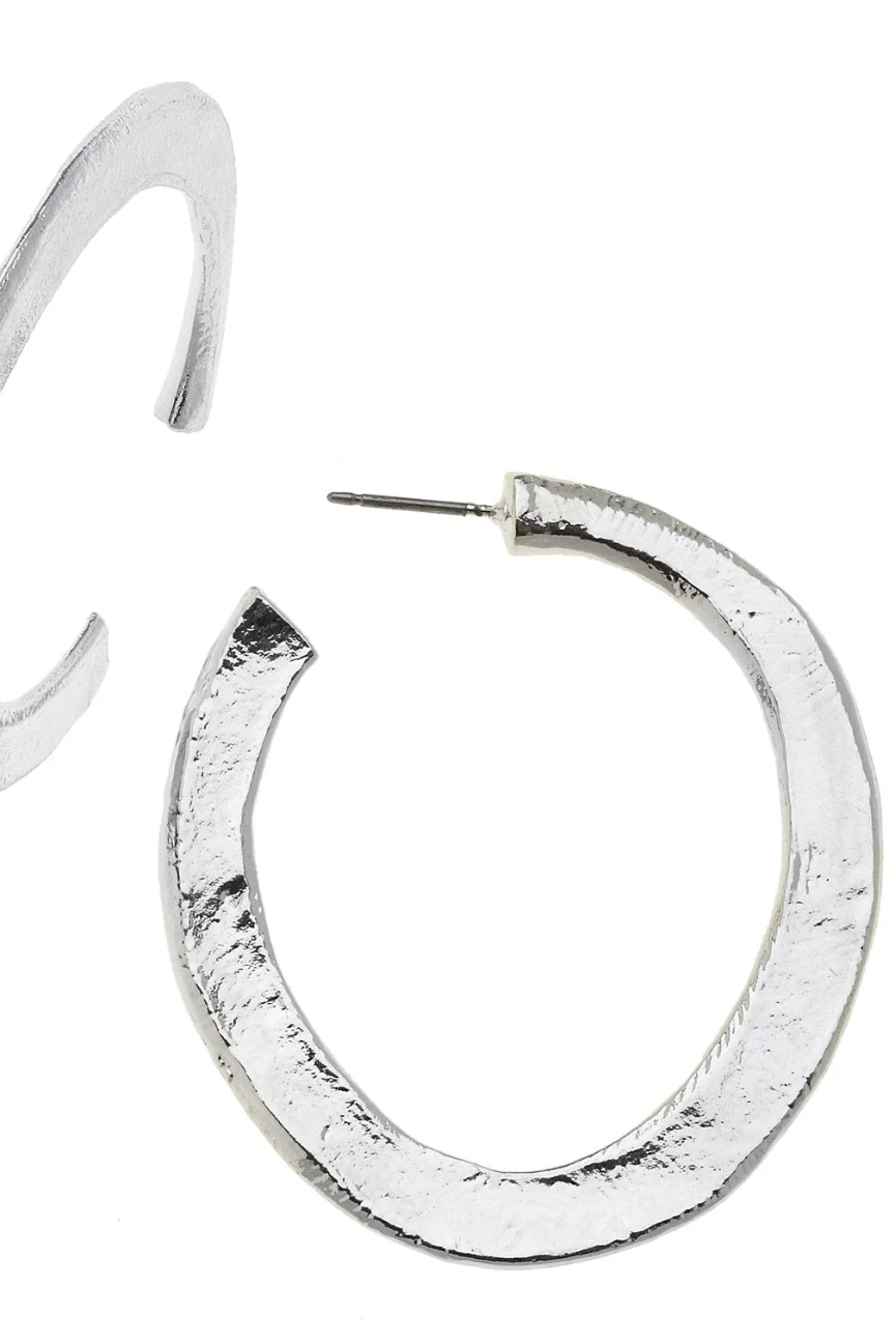 Susan Shaw Hammered Hoops