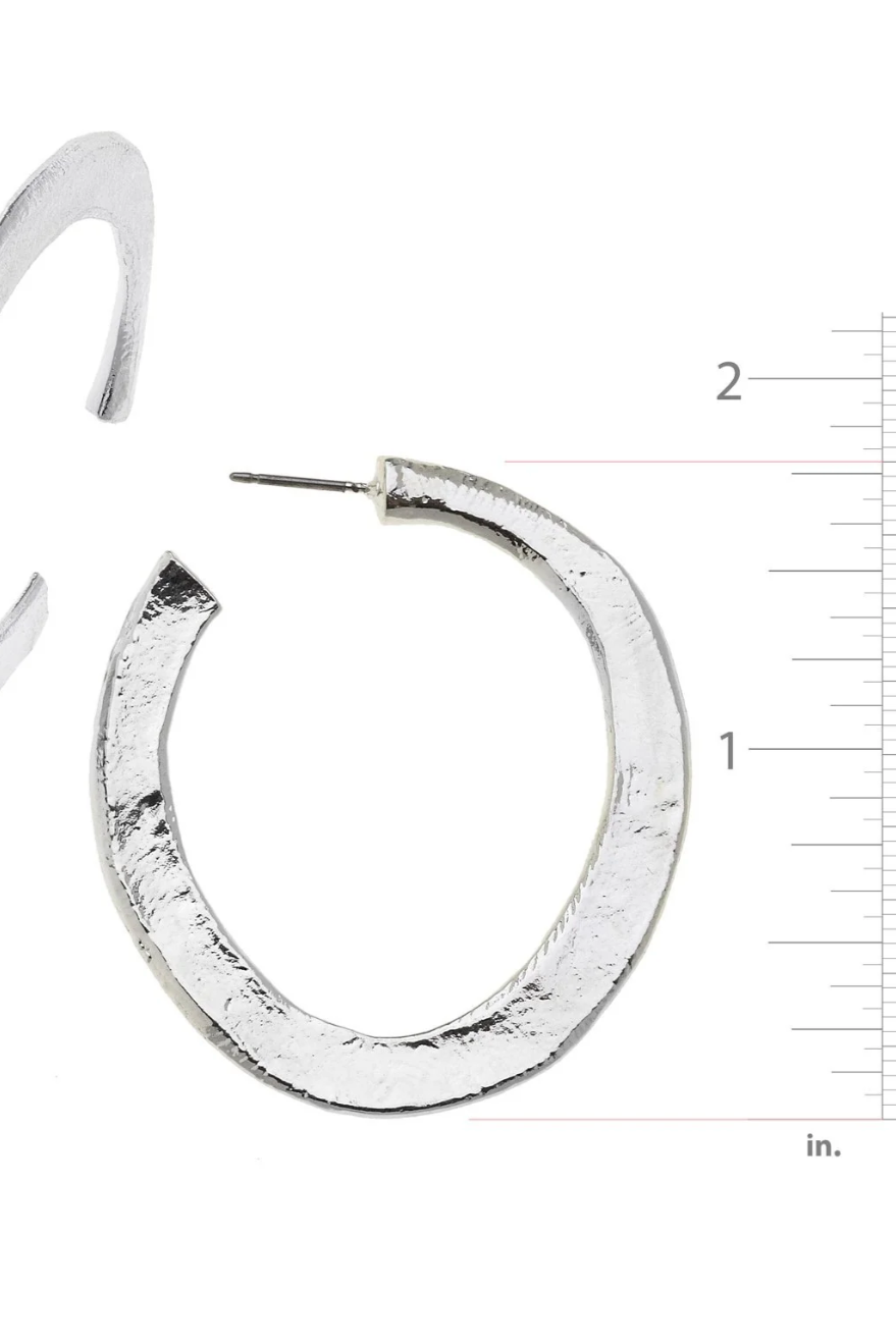 Susan Shaw Hammered Hoops