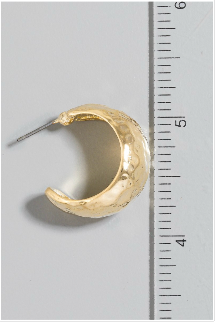 Viv Hammered Hoop Earrings